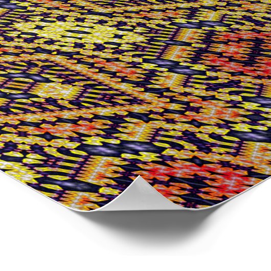 Poster Conception de tapis fractal (Coin)