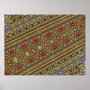 Poster Conception de tapis fractal