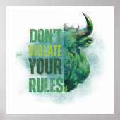 Poster Conception de taureau | Rappel | Motivation (Devant)