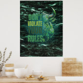 Poster Conception de taureau | Rappel | Motivation (Cuisine)
