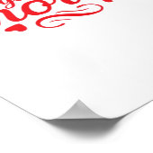 Poster Conception de tendance moderne Love You More (Coin)