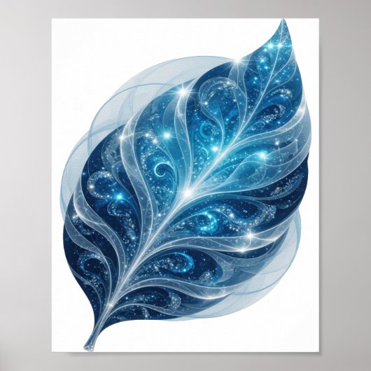 Poster Conception de texte BLEU GLACE BLEU Snappy (Devant)