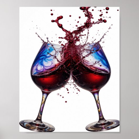 Poster Conception de texte CHEERS argenté vif (Devant)