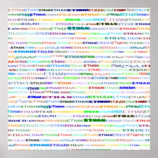 Poster Conception de texte Ethan II (Devant)