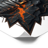 Poster Conception de texte Gris CRISP REINVENTED (Coin)