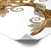 Poster Conception de texte ICONIQUE ARBRE DE VIE en argen (Coin)
