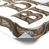 Poster Conception de texte INCROYABLE Sharp Gold (Coin)