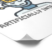 Poster Conception de texte intelligente artificiellement (Coin)