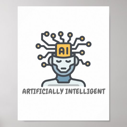 Poster Conception de texte intelligente artificiellement (Devant)