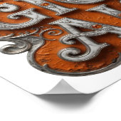 Poster Conception de texte MAGIQUE en argent frappant (Coin)