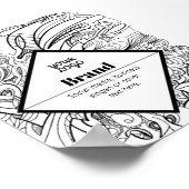 Poster Conception de texte moderne éditable et votre logo (Coin)