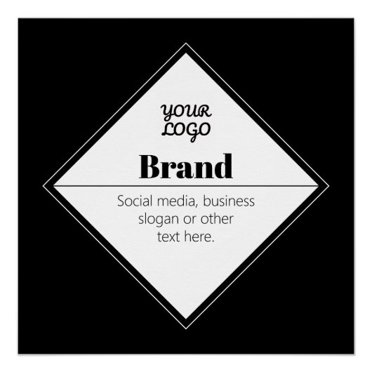 Poster Conception de texte moderne éditable & Votre logo (Devant)