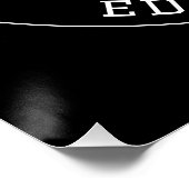 Poster Conception de texte modifiable avec votre logo | N (Coin)