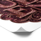 Poster Conception de texte Or Frais REINE (Coin)