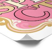 Poster Conception de texte RESPECT Witty Gold (Coin)