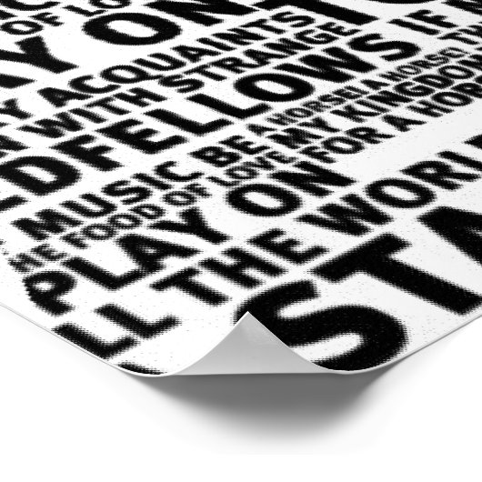 Poster Conception de texte Shakespeare (Coin)