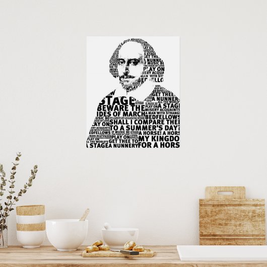 Poster Conception de texte Shakespeare (Cuisine)