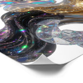 Poster Conception de texte UNIVERSE en or frais (Coin)