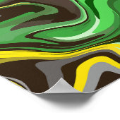 Poster Conception de tourbillon abstrait vibrant (Coin)