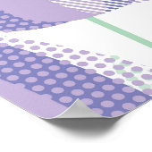 Poster Conception de tulipe : violet clair floral. (Coin)