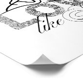 Poster Conception de typographie chrétienne Aimer comme J (Coin)