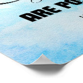 Poster Conception de typographie Matthieu 19:26 (Coin)
