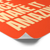 Poster Conception de typographie motivante Citation rétro (Coin)