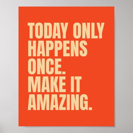 Poster Conception de typographie motivante Citation rétro (Devant)