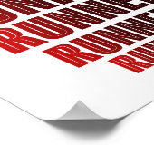 Poster Conception de typographie Runner (Coin)