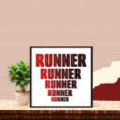 Poster Conception de typographie Runner