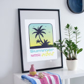 Poster Conception de vibes d'été.