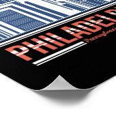 Poster Conception de ville rétro de la skyline de Philade (Coin)