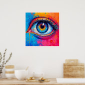 Poster Conception de vision à oeil vibreux (Cuisine)