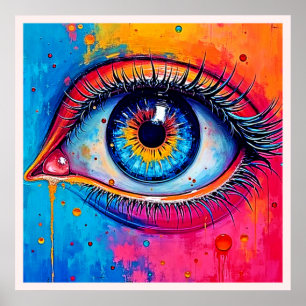 Poster Conception de vision à oeil vibreux