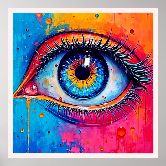 Poster Conception de vision à oeil vibreux (Devant)