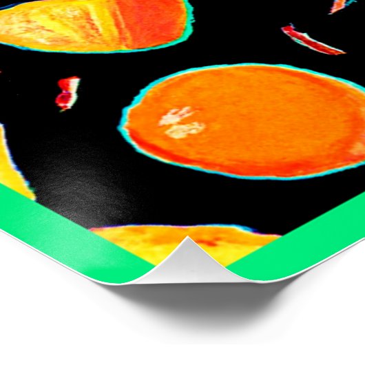 Poster Conception de vision de néon fruité (Coin)