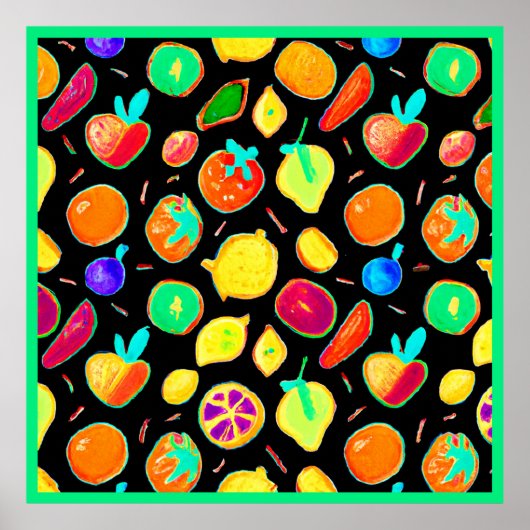 Poster Conception de visions néon fertiles (Devant)