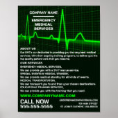 Poster Conception de vitesse d'impulsion, EMT, publicité  (Devant)