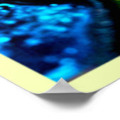 Poster Conception de vitrail de couleur gemme lumineuse (Coin)