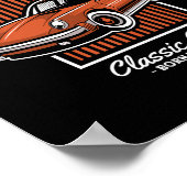 Poster Conception de voiture de sport Retro Custom Fest (Coin)