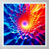 Poster Conception de vortex de couleur géométrique prisma (Devant)