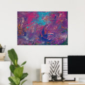 Poster Conception de vortex des couleurs (Bureau à domicile)