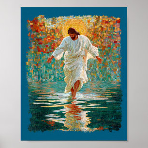 Poster Conception d'église vintage jésus christ tank topp
