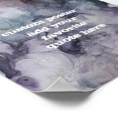 Poster Conception d'encre abstraite personnalisée ajouter (Coin)