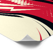 Poster Conception d'énergie Abstraite avec courbes et écl (Coin)