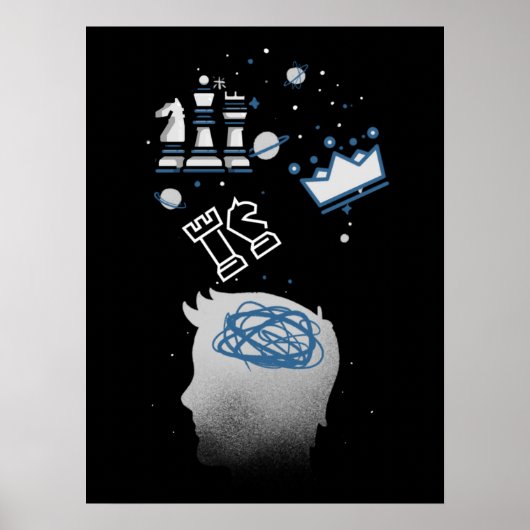 Poster Conception des échecs (Devant)