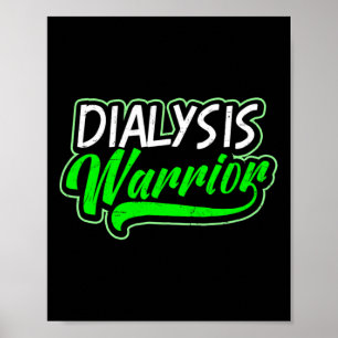 Poster Conception des maladies du rein Dialyse Guerrier C