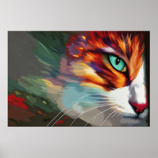 Poster Conception des yeux de chat