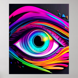 Poster Conception des yeux nébuleux