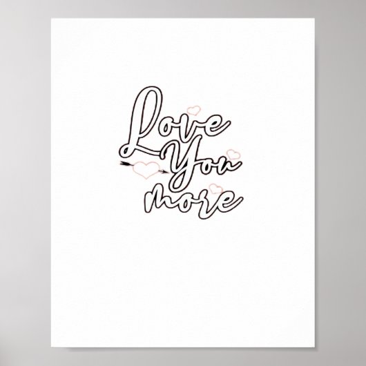 Poster Conception d'esthétique moderne Je t'aime plus (Devant)
